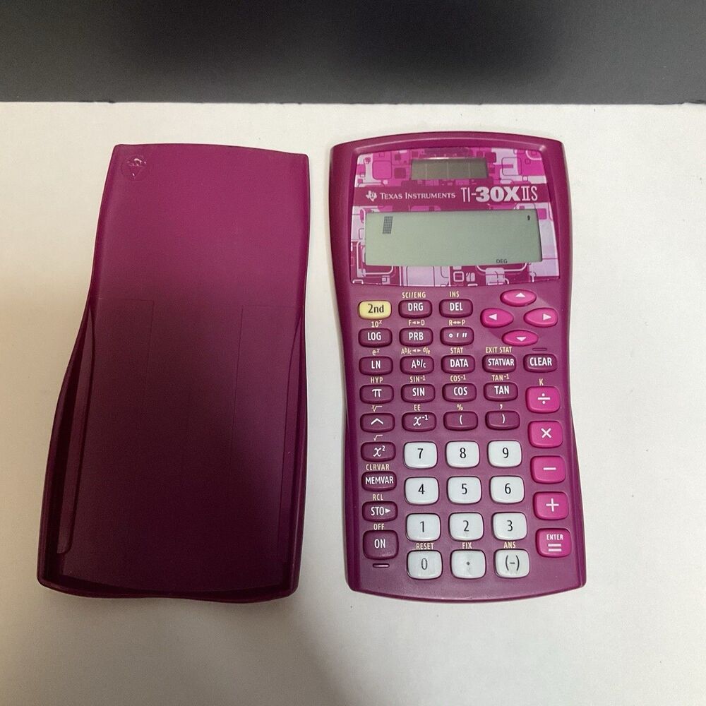 Texas Instruments TI-30X IIS Fundamental Scientific Calculator Pink